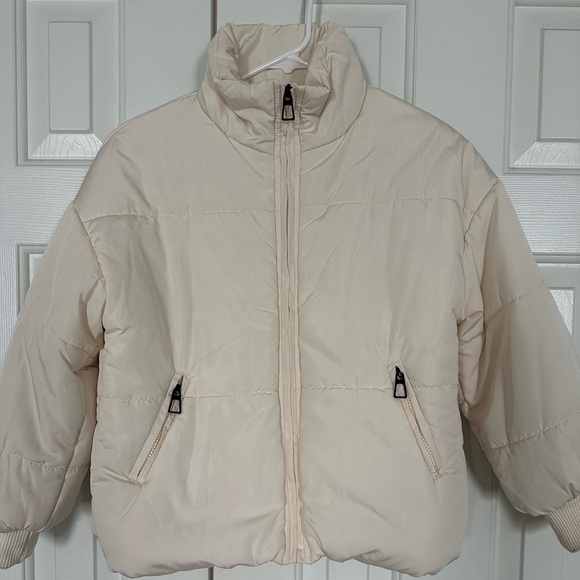 Cream Puffer Jacket - Picture 1 of 3